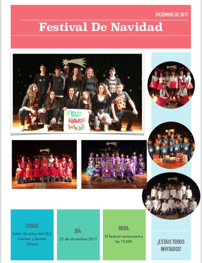 Cartel festival Navidad