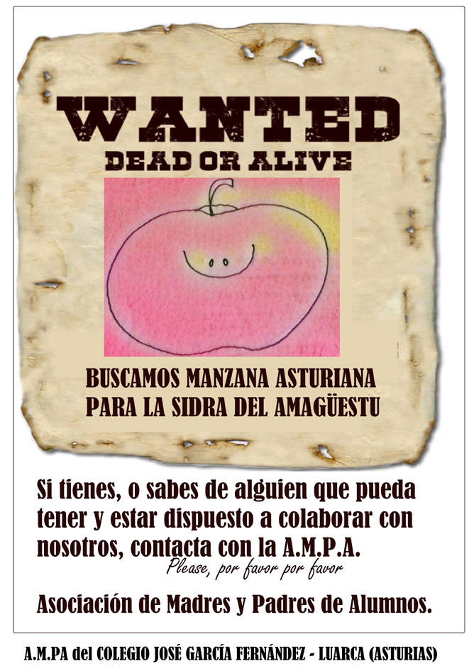 cartel manzanas 2018